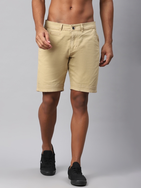 

Roadster Men Beige Solid Regular Fit Chino Shorts