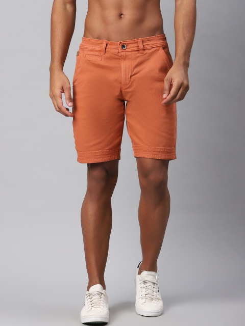 

Roadster Men Orange Solid Regular Fit Shorts