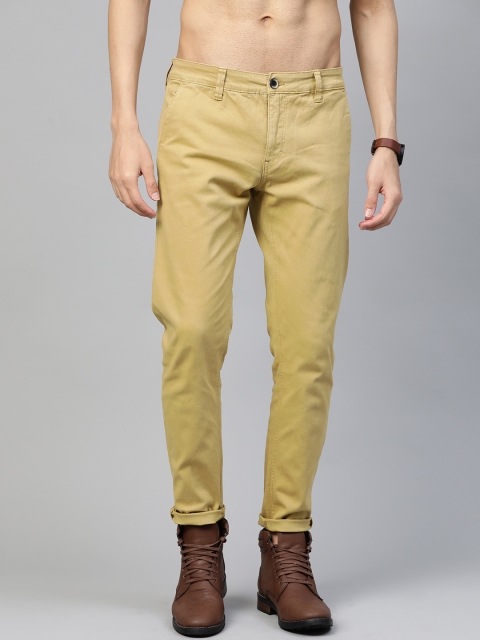 

Roadster Men Khaki Slim Fit Chinos Trousers