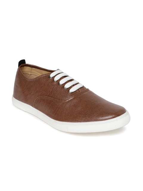 

Franco Leone Men Brown Solid Sneakers