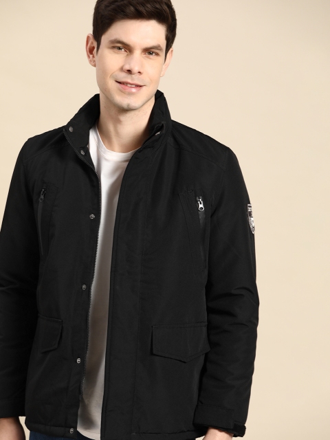 

United Colors of Benetton Men Black Padded Jacket