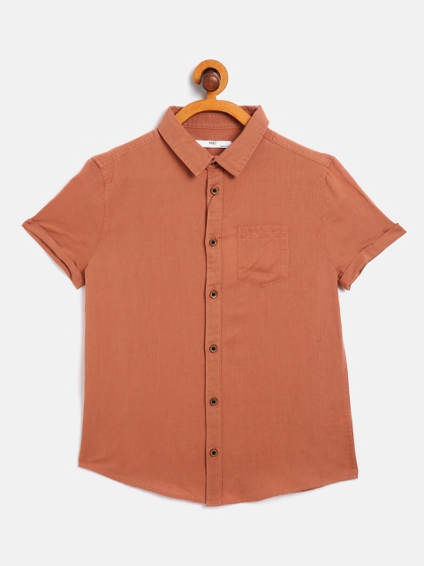 

Marks & Spencer Boys Rust Orange Solid Casual Shirt