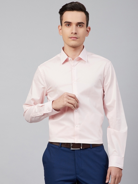 

Marks & Spencer Men Pink Solid Slim Fit Stretch Casual Shirt