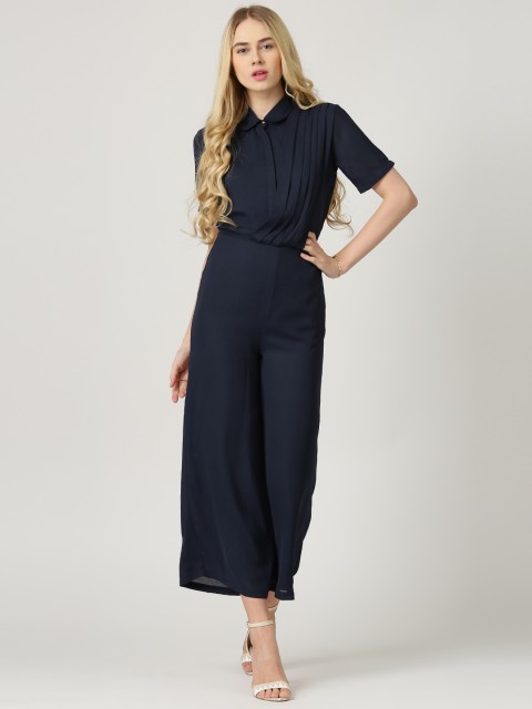 

Marie Claire Navy Georgette Jumpsuit, Navy blue