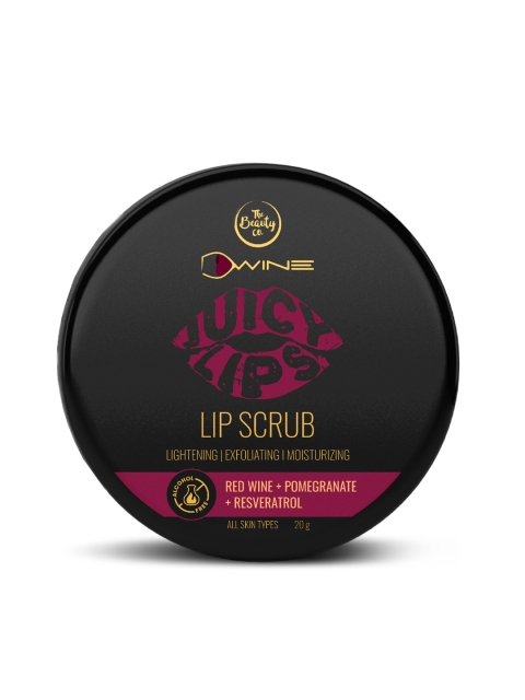 

The Beauty Co. D'Wine Juicy Red Wine & Pomegranate Reservation Lip Scrub, Black