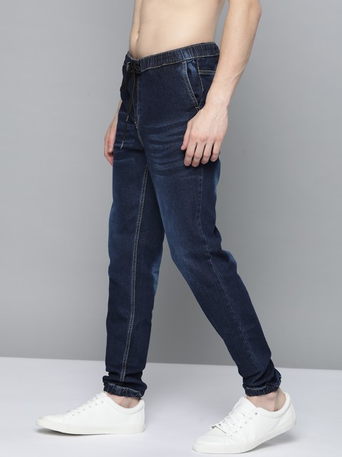 

Harvard Men Navy Blue Jogger Light Fade Stretchable Jeans