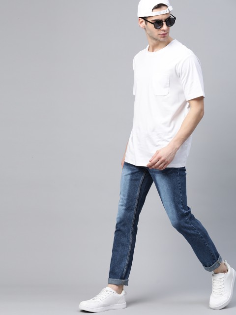 

Harvard Men Blue Slim Fit Heavy Fade Stretchable Jeans