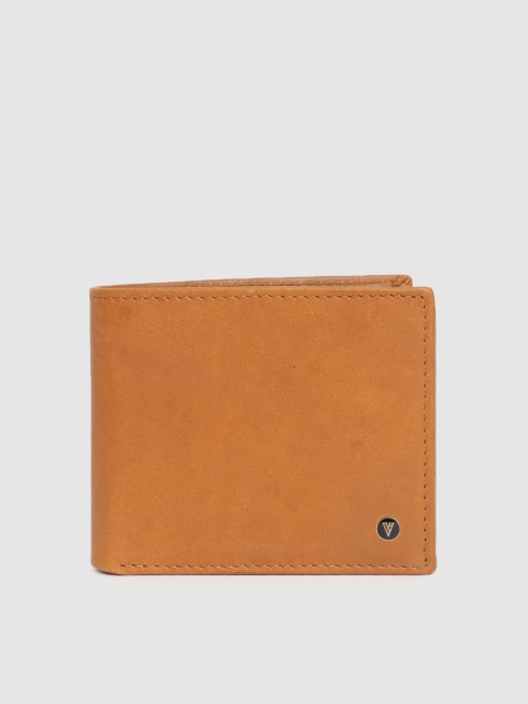 

Van Heusen Men Tan Solid Two Fold Wallet