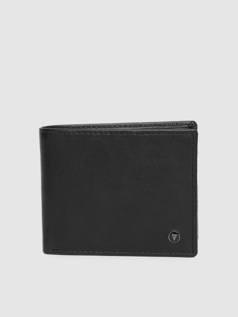 

Van Heusen Men Black Solid Two Fold Wallet