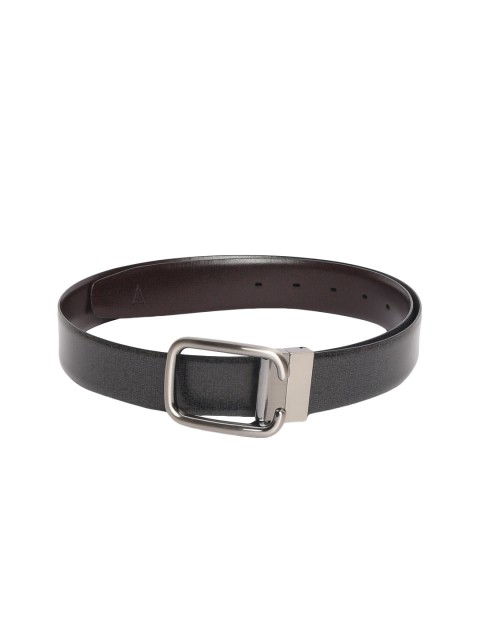

Van Heusen Men Black & Brown Textured Reversible Leather Belt