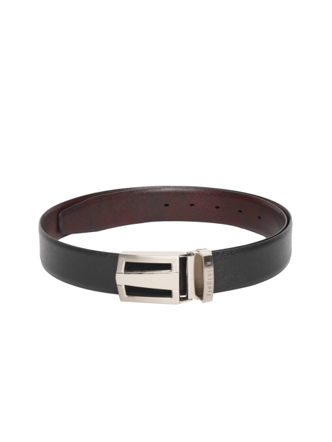 

Van Heusen Men Black & Brown Solid Reversible Leather Belt