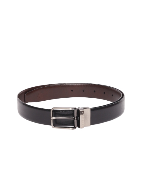 

Van Heusen Men Black & Brown Solid Reversible Leather Belt