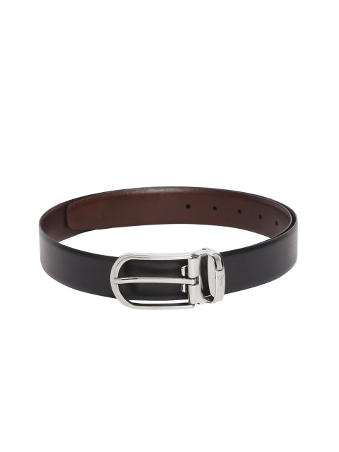 

Van Heusen Men Black & Brown Solid Reversible Leather Belt