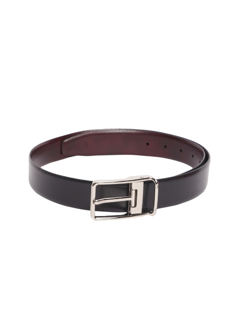 

Van Heusen Men Black & Brown Solid Reversible Leather Belt
