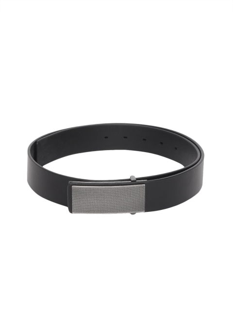 

Van Heusen Men Black Solid Leather Belt