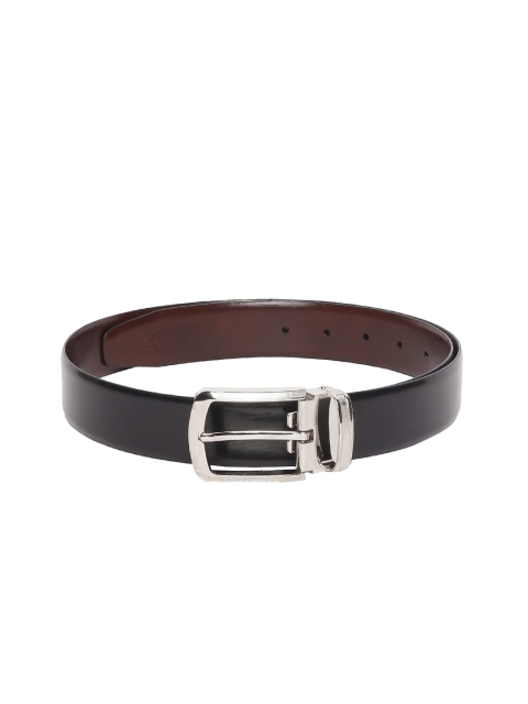 

Van Heusen Men Black & Brown Solid Reversible Leather Belt