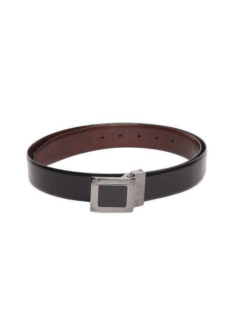 

Van Heusen Men Black & Brown Solid Reversible Leather Belt