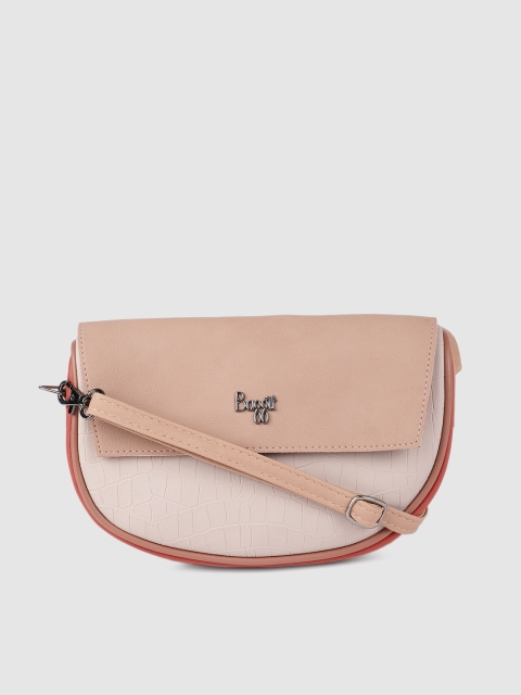 

Baggit Pink Textured Sling Bag