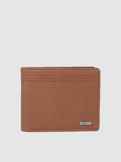 

Baggit Men Tan Brown Solid Two Fold Wallet