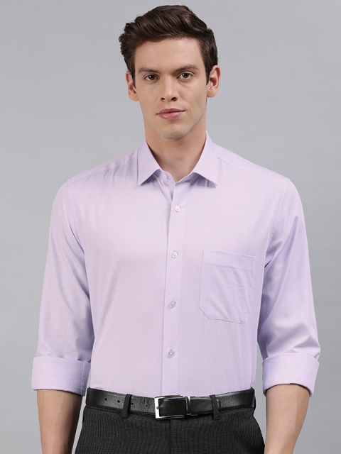 

Louis Philippe Men Lavender Slim Fit Solid Formal Shirt