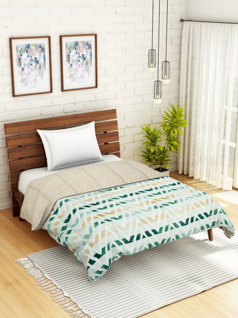 

WELHOME Multicoloured Abstract AC Room 150 GSM Single Bed Quilt, Multi