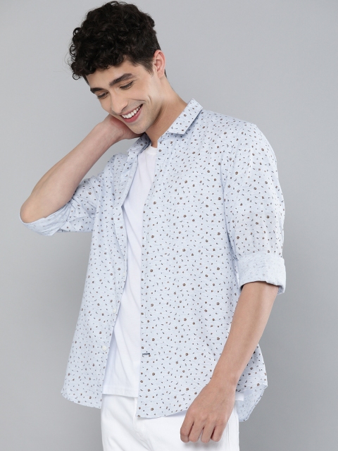 

Mast & Harbour Men Blue Floral Printed Casual Shirt