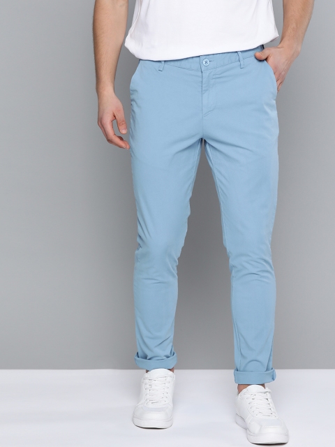 

Mast & Harbour Men Blue Regular Fit Solid Chinos