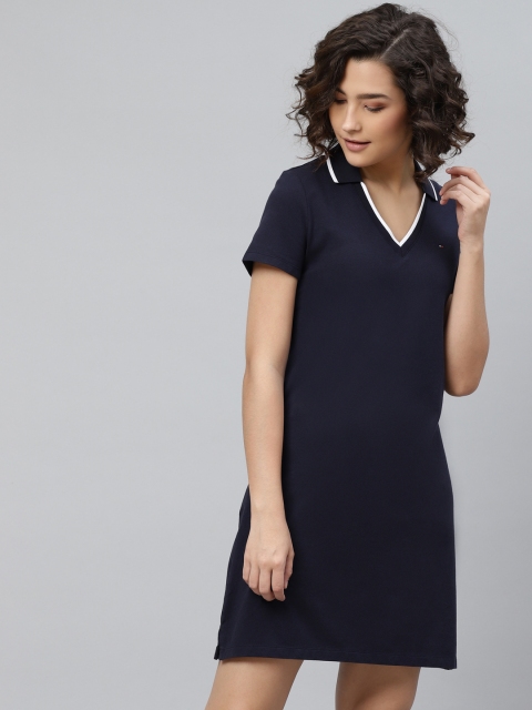 

Tommy Hilfiger Navy Blue Cotton T-shirt Dress