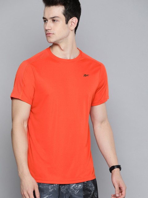 

Reebok Men Orange Workout Tech Speedwick Training T-shirt
