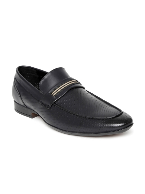 

San Frissco Men Black Perforated Semiformal Shoes