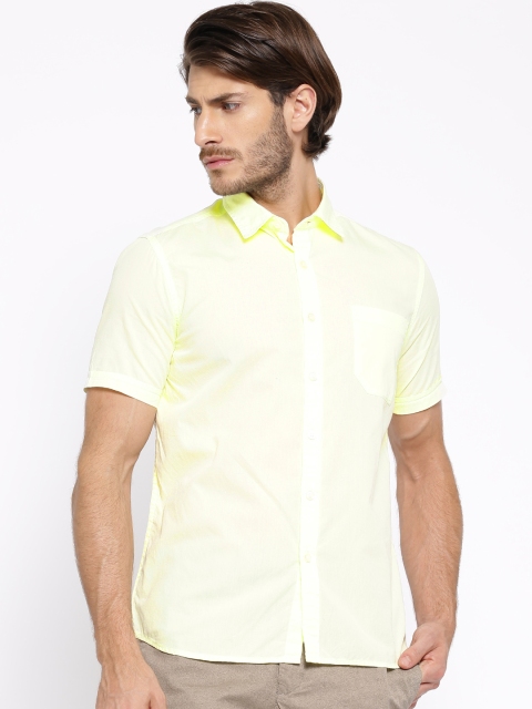 

Flying Machine Yellow Casual Shirt