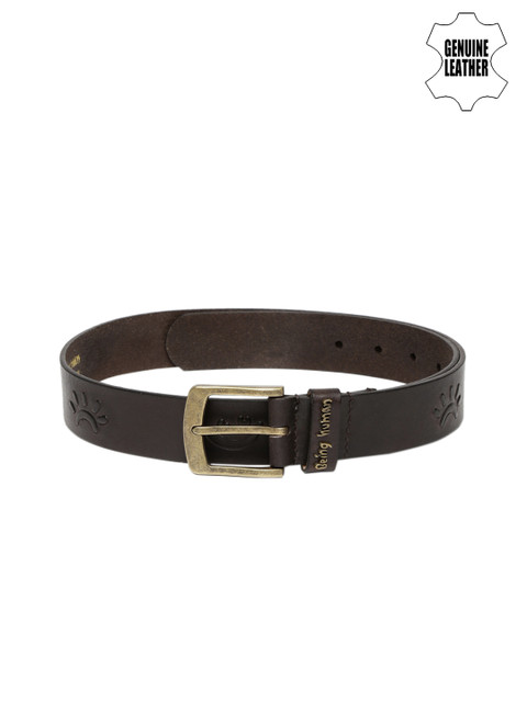 

Being Human Clothing Men Brown Genuine Leather Belt