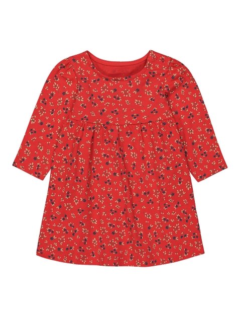 

mothercare Girls Red Printed Fit and Flare Dress