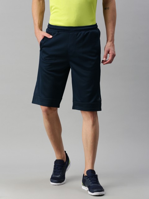 

WROGN ACTIVE Men Navy Blue Solid Slim Fit Regular Shorts
