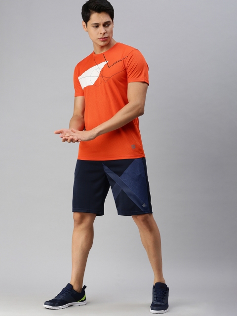 

WROGN ACTIVE Men Orange Slim Fit Printed T-shirt