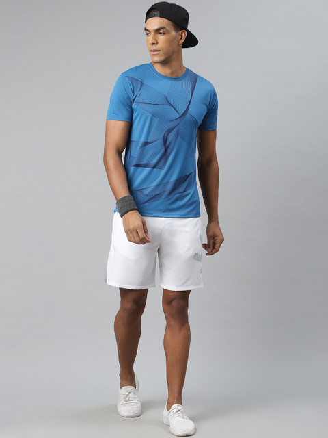 

WROGN ACTIVE Men Blue Slim Fit Printed Round Neck T-shirt