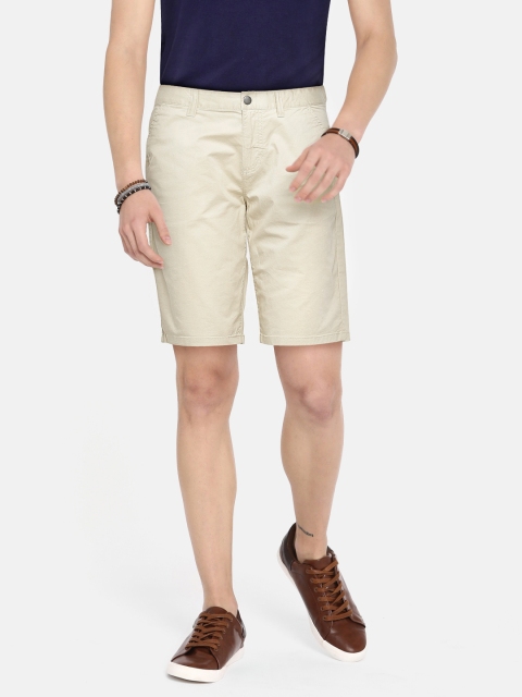 

Tommy Hilfiger Boys Light Beige Solid Cotton Chino Shorts