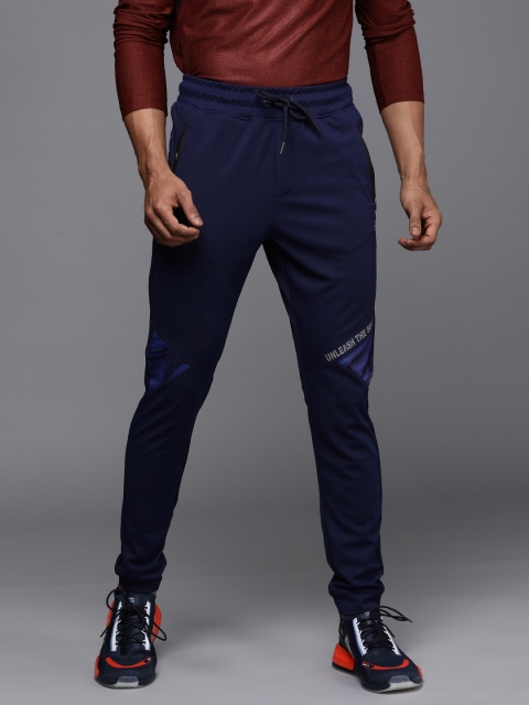 

WROGN ACTIVE Men Blue Printed Jogger Fit Joggers