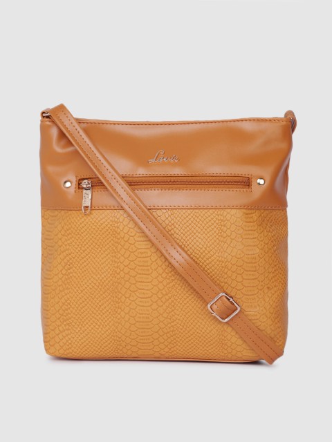 

Caprese Women Yellow Textured Sling Bag, Tan