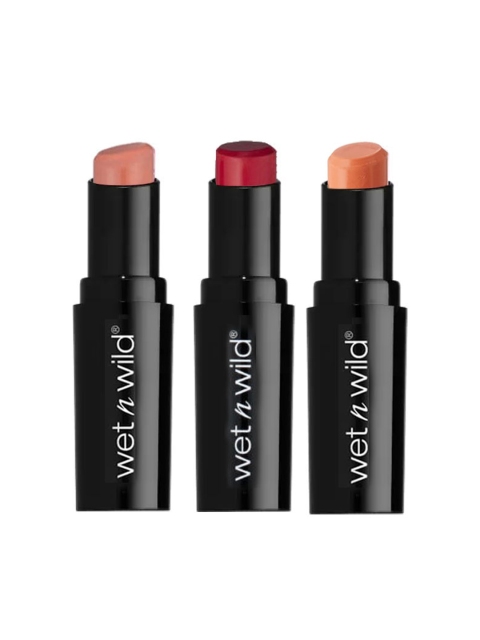 

Wet n Wild Set of 3 MegaLast Work from Home Lipsticks, Pink