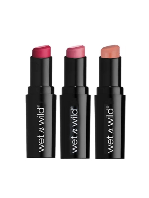 

Wet n Wild Set of 3 MegaLast Work from Home Lipsticks, Pink