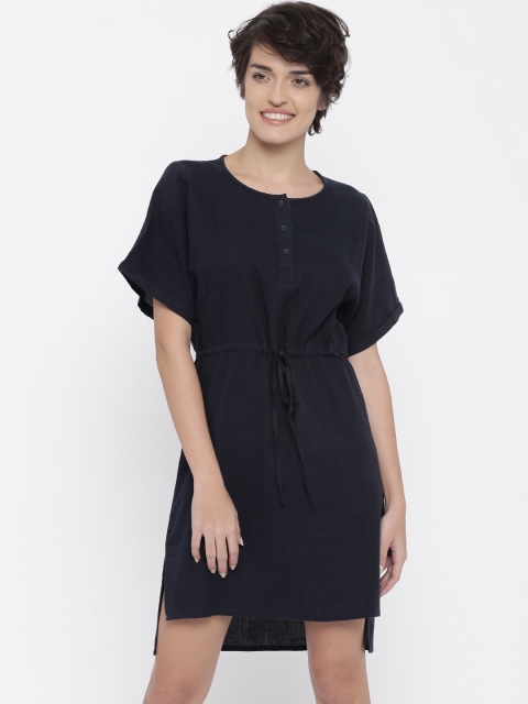 

HRX by Hrithik Roshan Women Navy Blue Solid A-line Dress