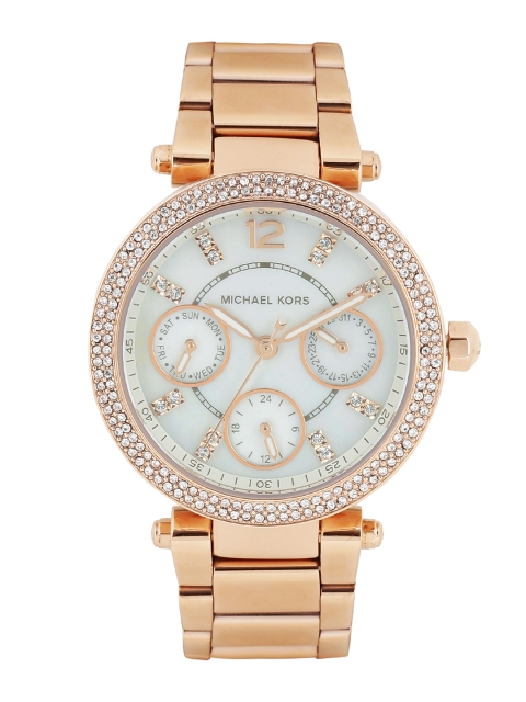 

Michael Kors Women Pearly White Dial Watch MK5616