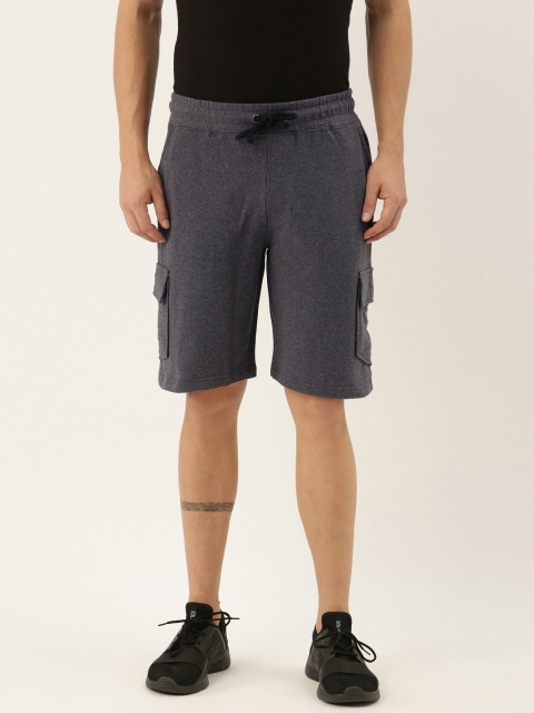 

ARISE Men Grey Melange Solid Regular Fit Regular Shorts