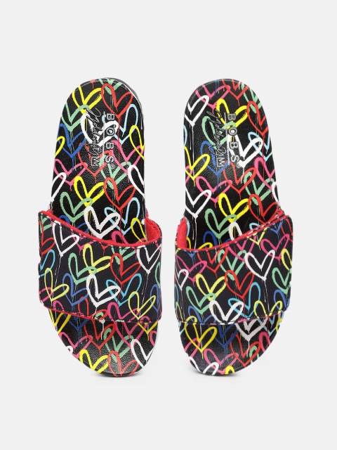 

Skechers Women Multicoloured POP UPS 2-LOVE & SUMMER Printed Sliders, Multi