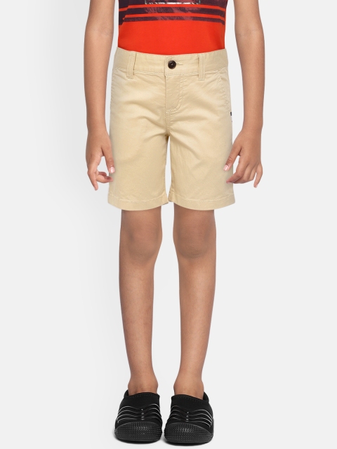 

Tommy Hilfiger Boys Beige Solid Regular Fit Chino Shorts