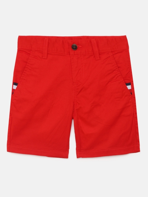 

Tommy Hilfiger Boys Red Solid Regular Fit Chinos