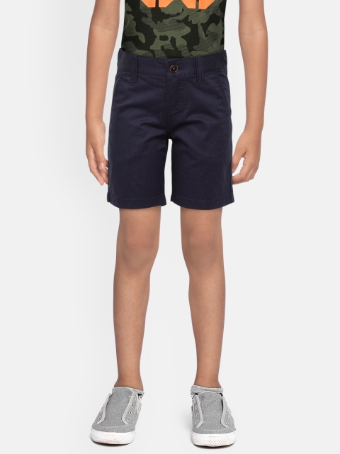 

Tommy Hilfiger Boys Navy Blue Solid Regular Fit Chino Shorts