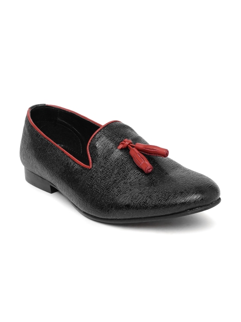 

Franco Leone Men Black Slip-Ons