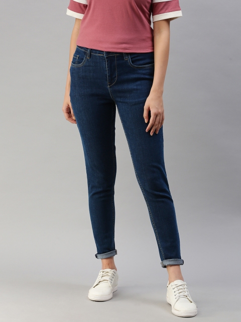 

Mast & Harbour Women Blue Skinny Fit Stretchable Jeans